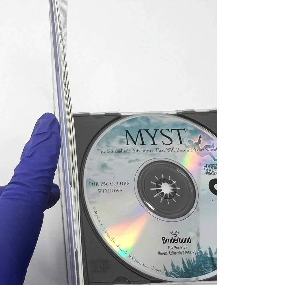 Myst PC Game‎ Windows 1996 Vintage CD-ROM Broderbund Cyan Jewel Case Manual
